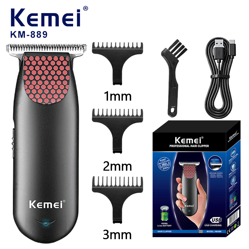 Men'S Grooming Products - Kemei 889 プロフェッショナルポケットコードレスバリカンコンパクトミニ電気ひげヘアトリマー小型ポータブルグルーミングキット男性用