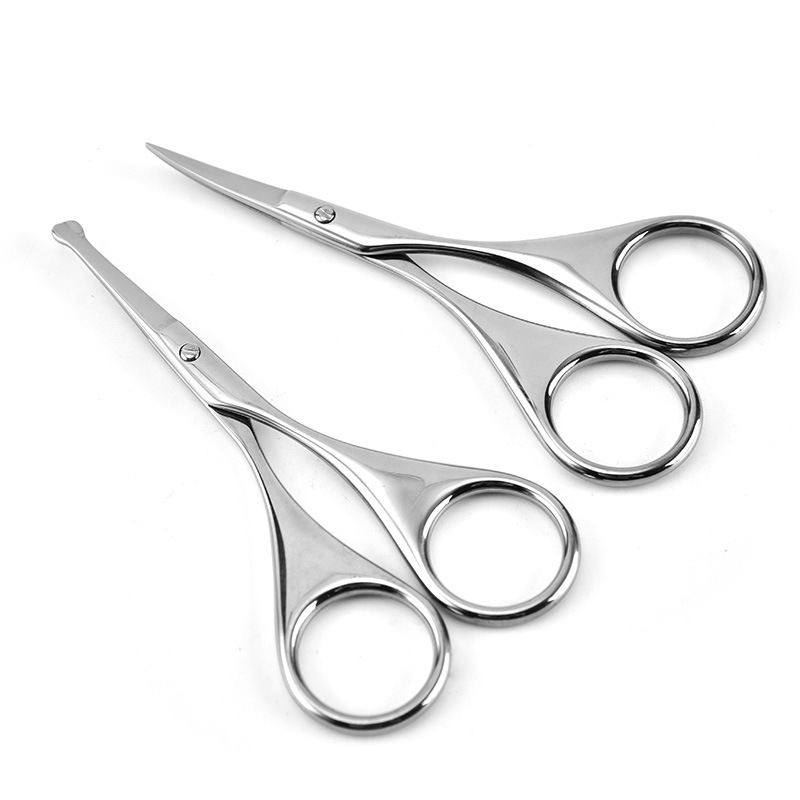 Men'S Grooming Eyebrow Trimming - 顔の毛小さなグルーミングはさみ男性女性眉毛鼻毛口ひげひげまつげ耳トリミングキット