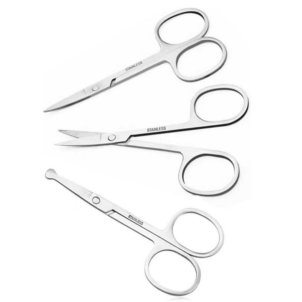 Men'S Grooming Eyebrow Trimming - 多目的フェイシャルヘアトリミングハサミ 男女兼用 眉毛、鼻毛、口ひげ、髭、まつげ、耳毛のトリミング用