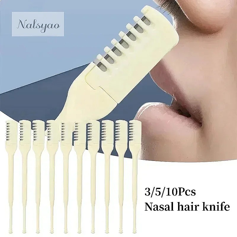 Men'S Grooming Eyebrow Shape - 360 ° 男性用回転式鼻毛カッター。手動で清掃可能。死角なし。眉毛の形を整え、顔の毛を整えるのに最適。