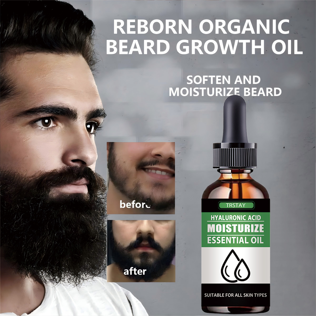 Men'S Grooming Products - 100% 天然加速顔の毛の成長ひげエッセンシャルオイル髪とひげの成長オイル男性ひげグルーミング製品スキンケア