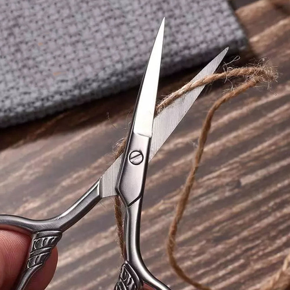 Men'S Grooming Eyebrow Trimming - 2個入り小型眉毛はさみ ステンレス製 人間工学に基づいたグルーミングはさみ 女性男性用 鼻毛 ひげ