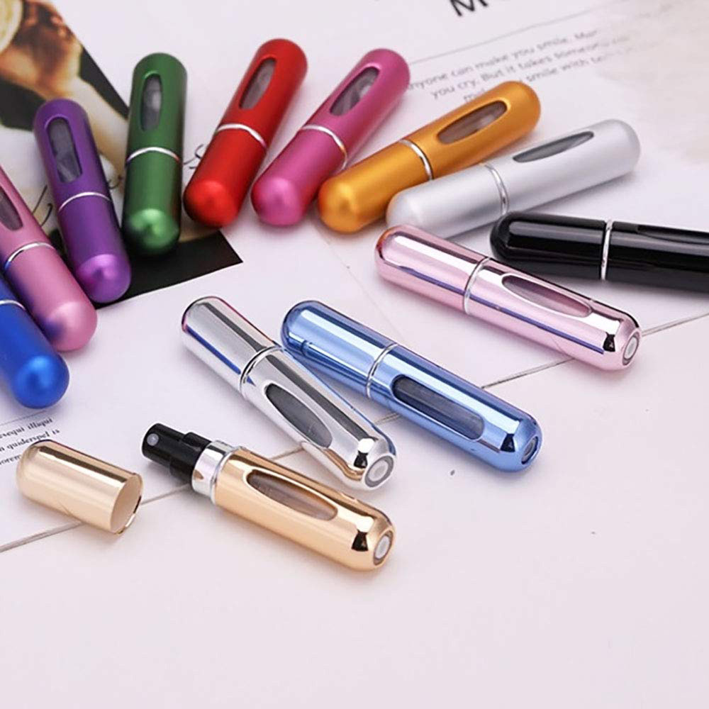 Cologne Spray Bottle - 詰め替え可能なミニ香水瓶,ポータブル化粧品スプレーボトル,スプレー容器,旅行用,8ml, 5ml