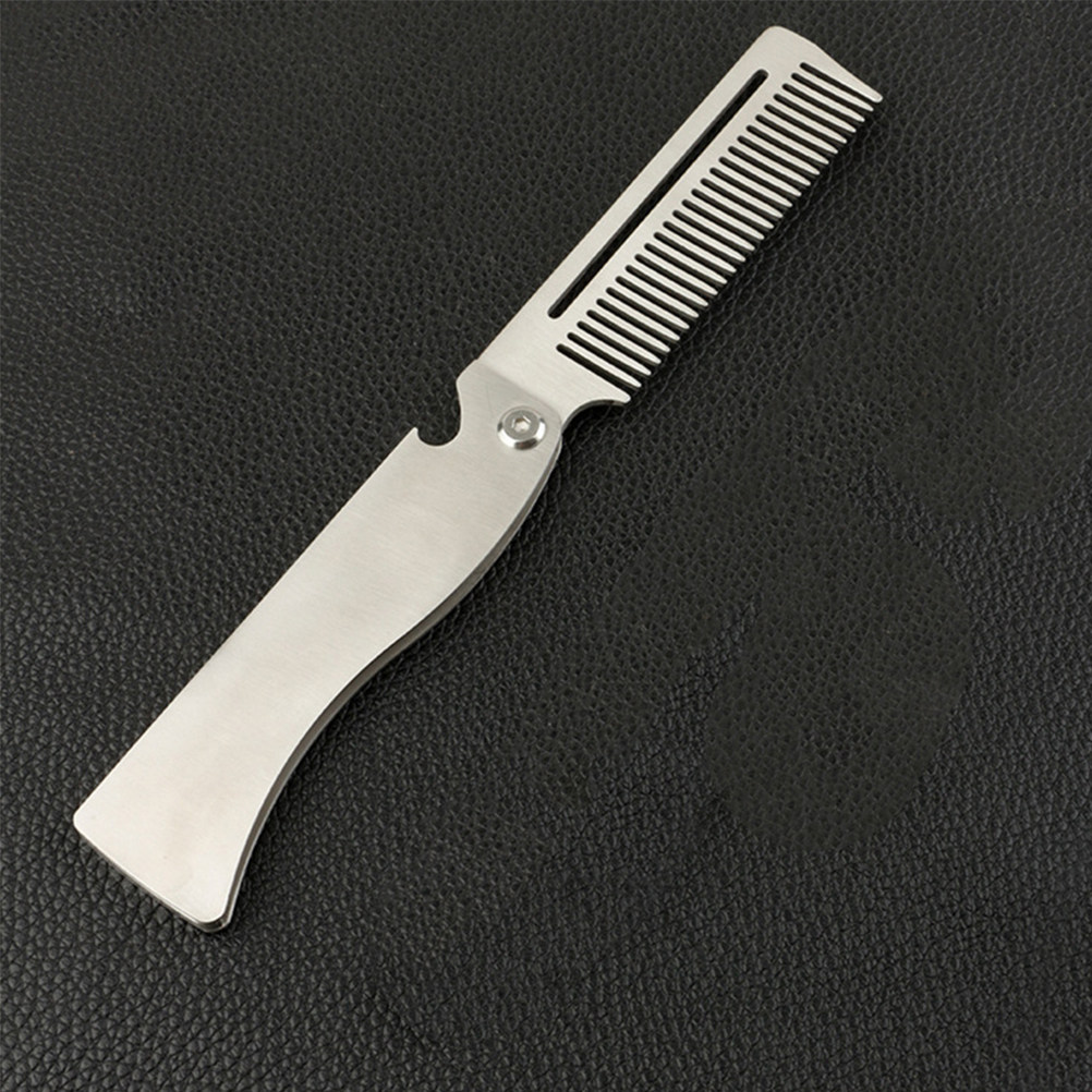 折りたたみ式ひげ用コーム。細かい歯で髪の毛をとかすのに適して - Grooming Men'S Hair のレビューと価格