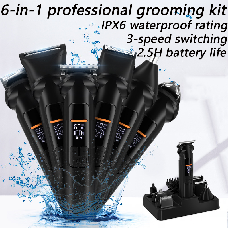 メンズボディヘアトリマー 6 in 1 IPX6防水 陰部・ - Men'S Grooming Hair And Body Wash のレビューと価格