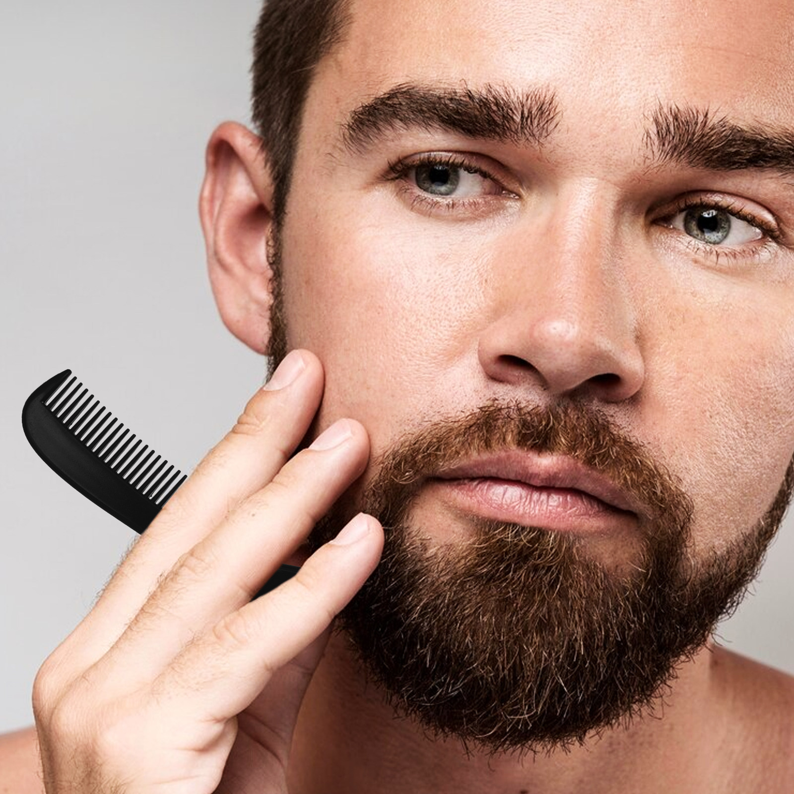 男性用小型ひげ用コーム10個入り。穴あけ不要のデザインで、プ - Grooming Men'S Hair のレビューと価格
