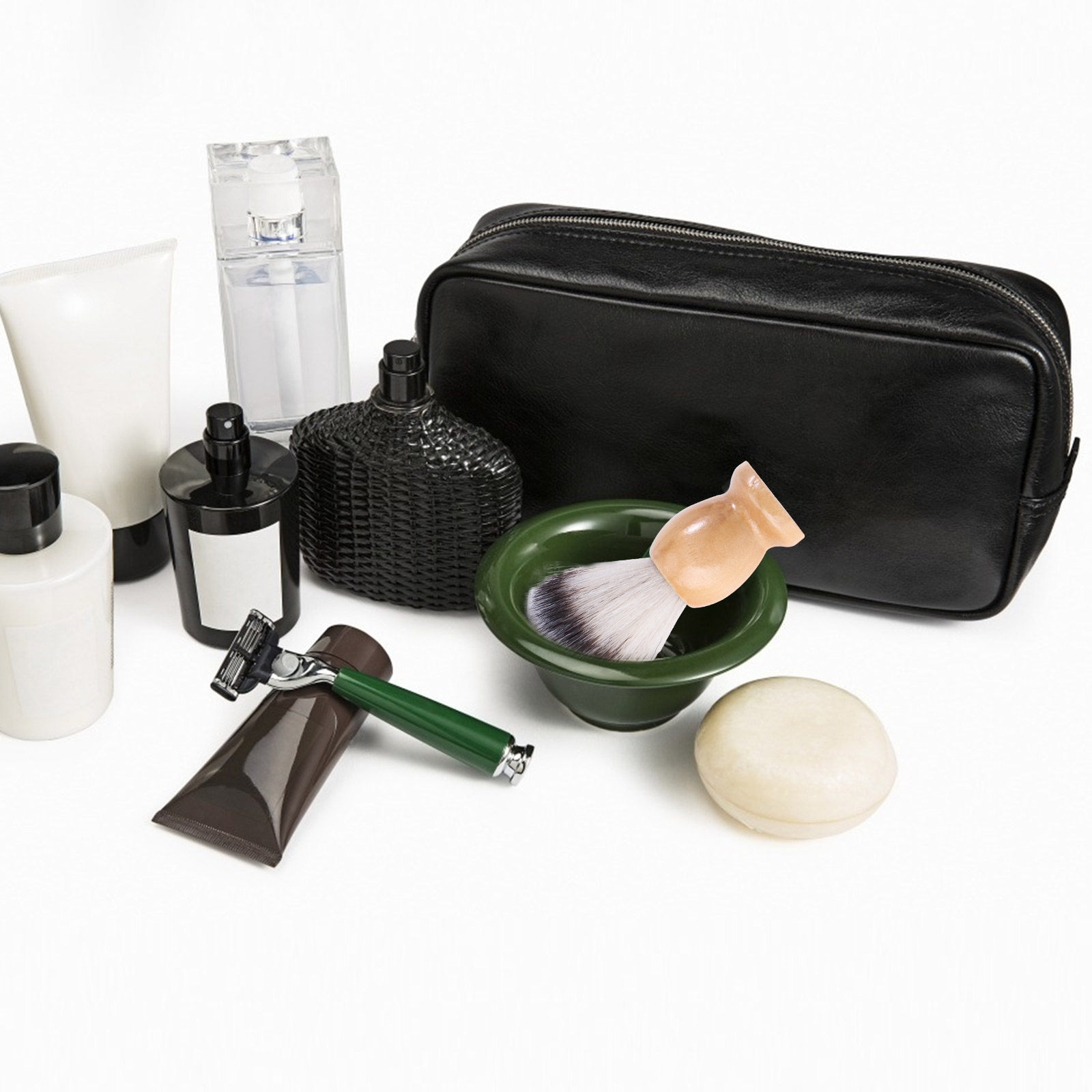 男性用、合成ナイロン製の毛を使用した、木製のハンドルが付いた - Men'S Grooming Brush のレビューと価格