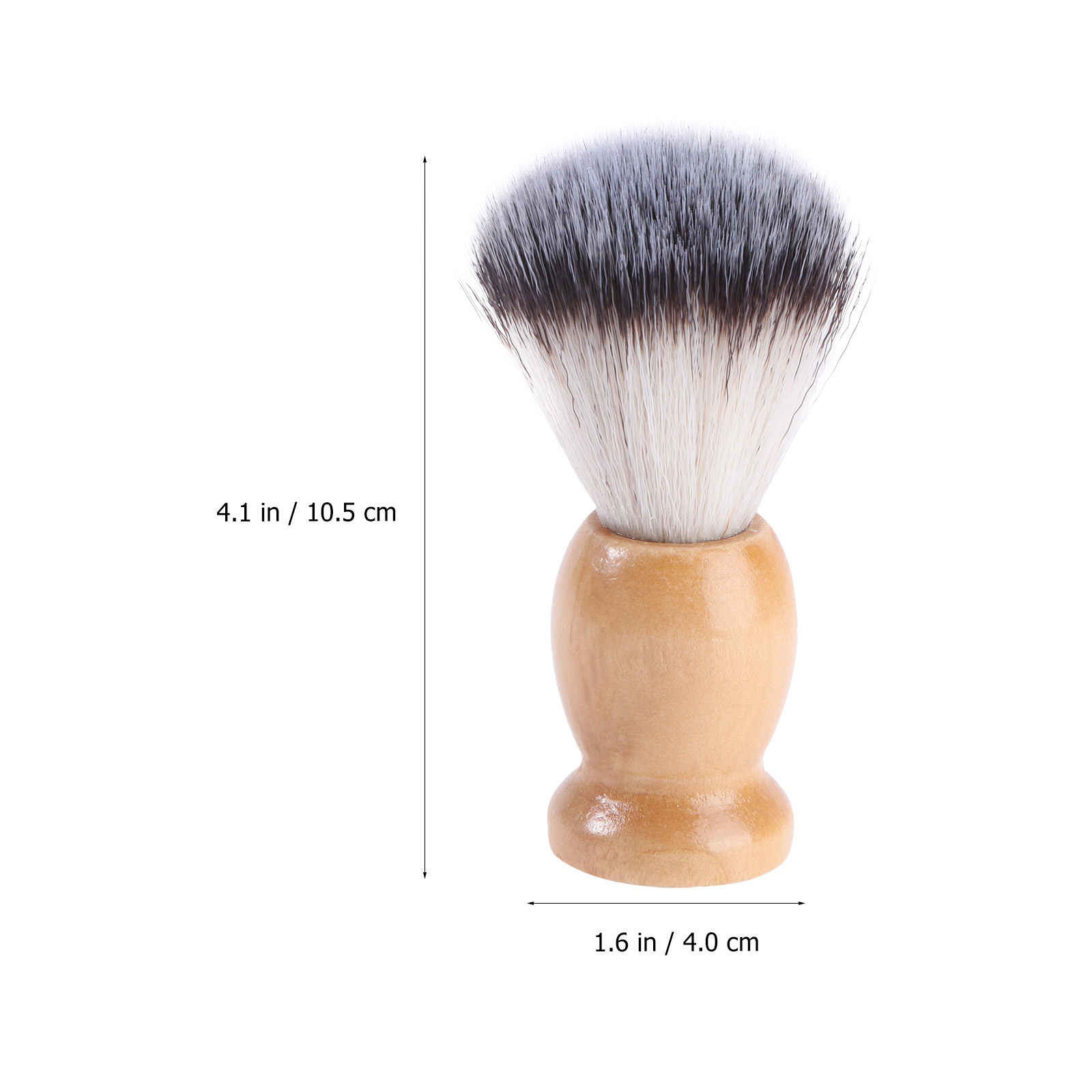 男性用、合成ナイロン製の毛を使用した、木製のハンドルが付いた - Men'S Grooming Brush のレビューと価格