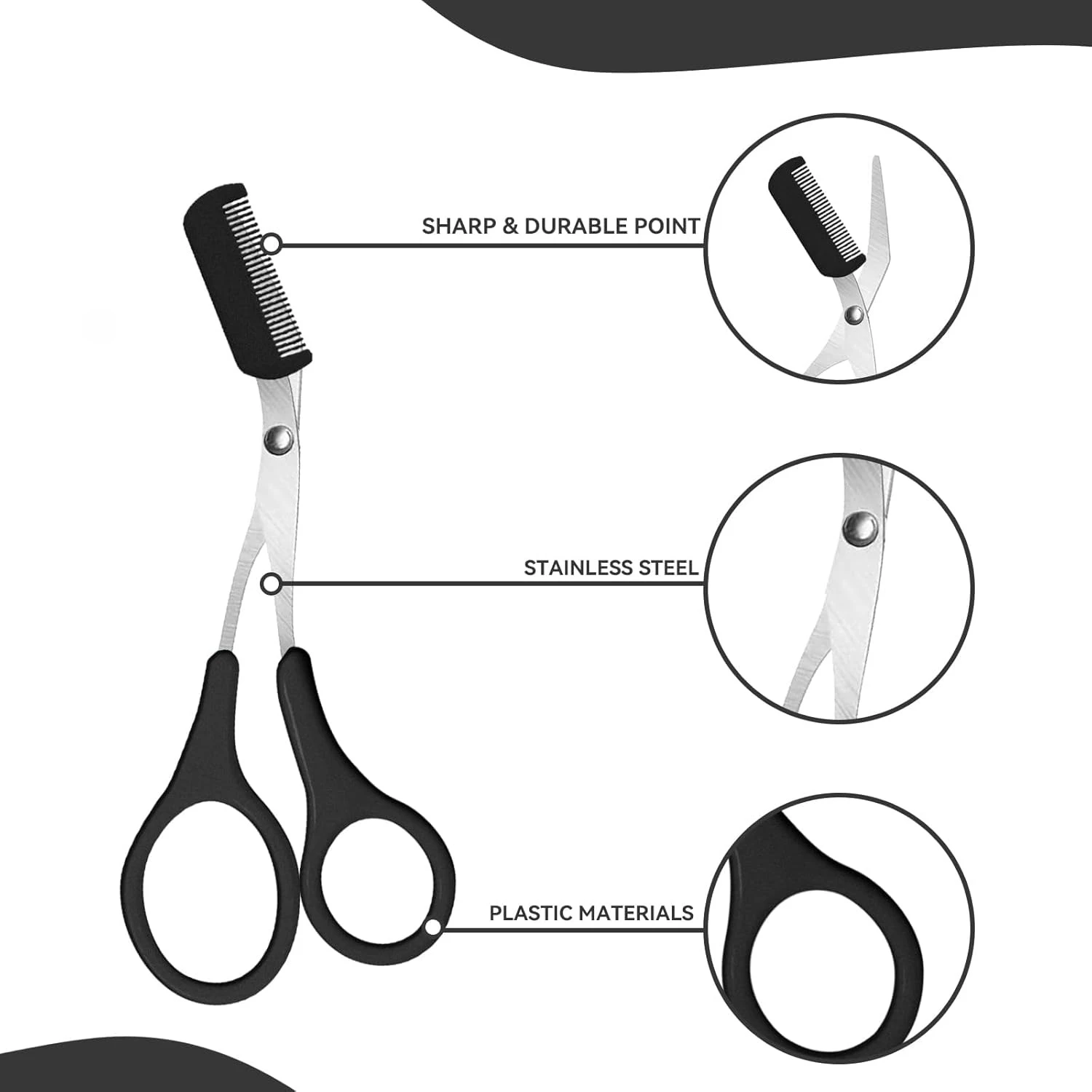 ステンレス製眉毛グルーミングキット – プロ仕様のコーム、ハ - Men'S Grooming Eyebrow Shape のレビューと価格