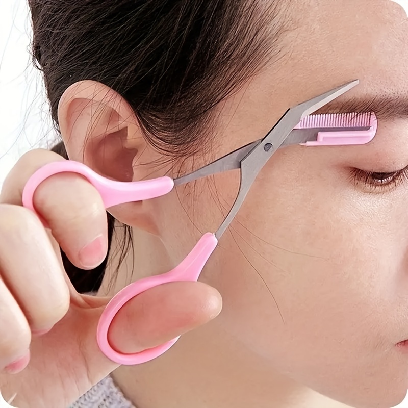 眉毛トリマーはさみコーム付き女性女性男性脱毛グルーミング整形 - Men'S Grooming Eyebrow Shape のレビューと価格