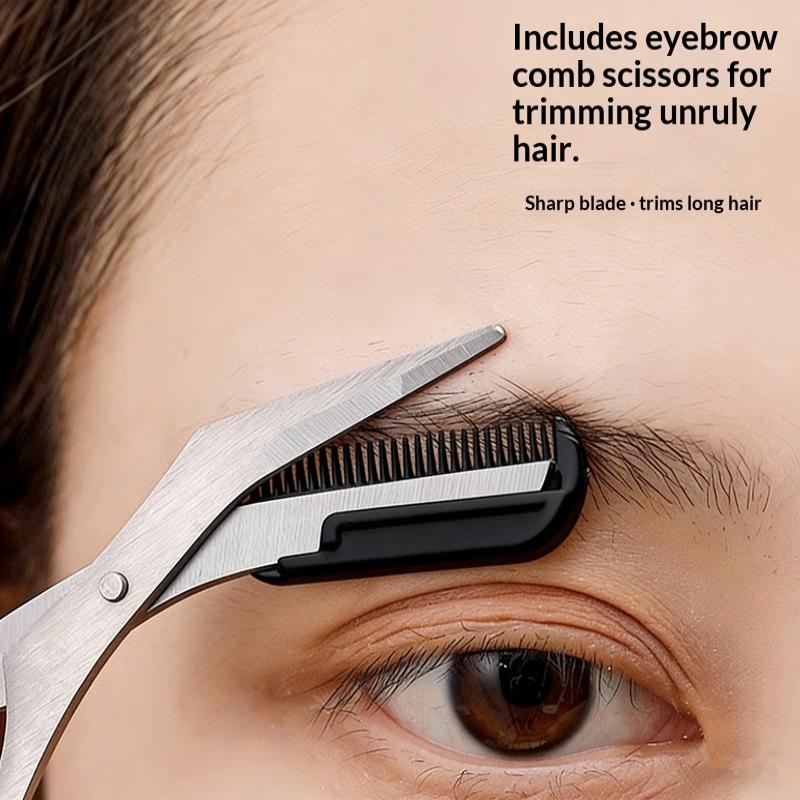 ステンレス製3ピース眉毛グルーミングキット 女性と男性用 サ - Men'S Grooming Eyebrow Shape のレビューと価格