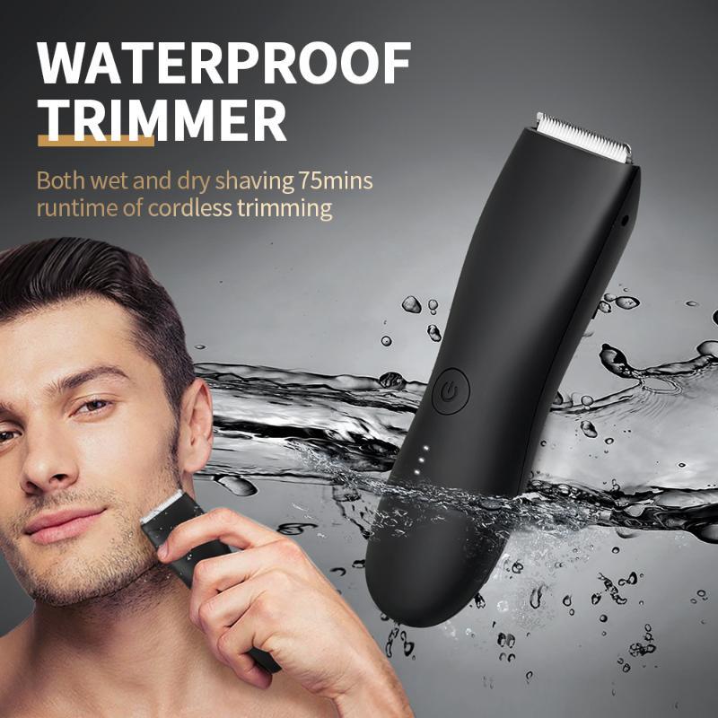防水電気ボディヘアトリマー、充電式ベース、調整可能なガイドコ - Men'S Grooming Guide のレビューと価格