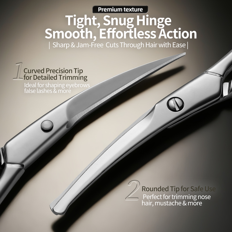 1/9 個ステンレス鋼眉毛鼻毛はさみコーム付き顔の毛トリムひ - Men'S Grooming Eyebrow Trimming のレビューと価格