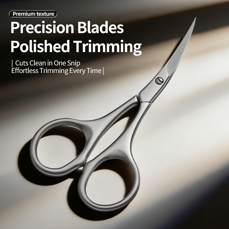 1/9 個ステンレス鋼眉毛鼻毛はさみコーム付き顔の毛トリムひ - Men'S Grooming Eyebrow Trimming のレビューと価格