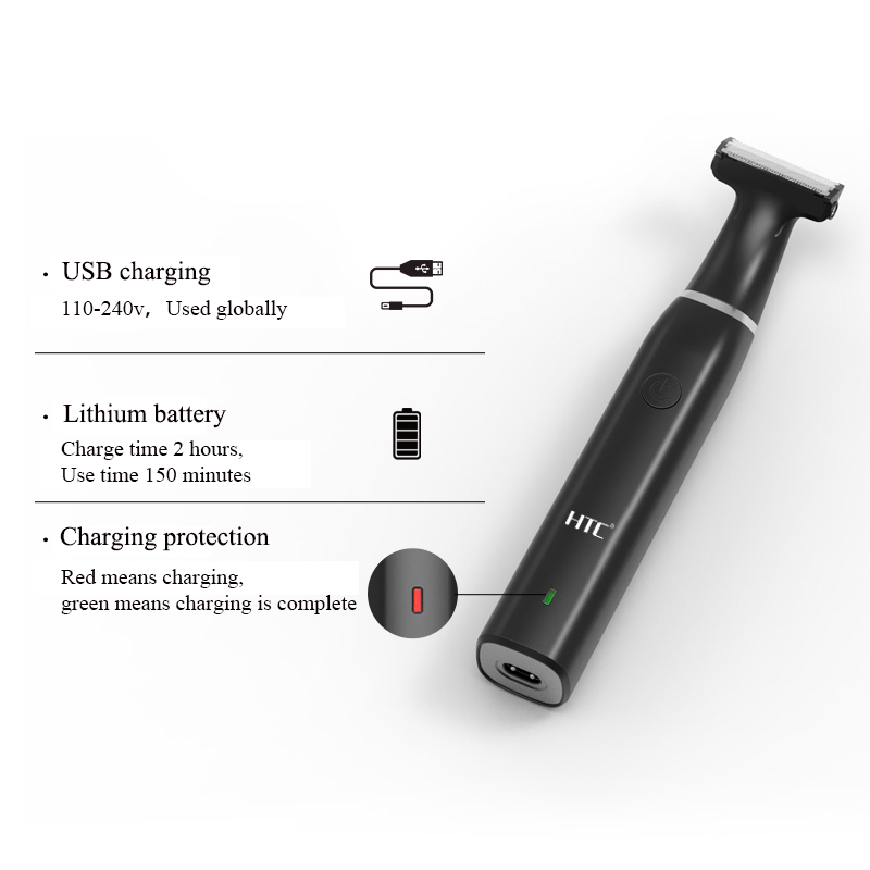 HTC メンズ電動鼠径部ヘアトリマー陰毛トリマーボディグルー - Men'S Grooming Hair And Body Wash のレビューと価格
