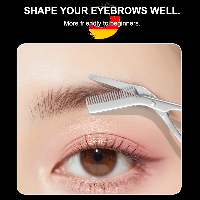 ステンレス鋼の眉毛トリミングはさみ、コーム付き、男性と女性の - Men'S Grooming Eyebrow Trimming のレビューと価格