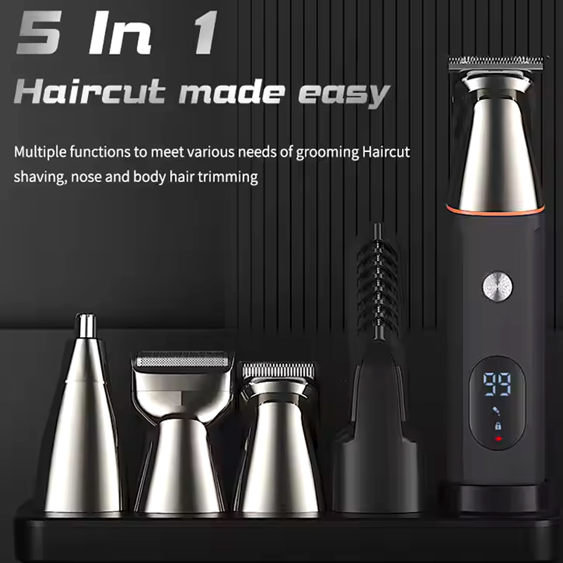 5-in-1グルーミングキット メンズ用ヘアクリッパー 充電 - Men'S Grooming Hair And Body Wash のレビューと価格