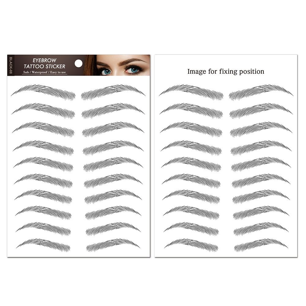 3Dつけ眉毛メイクアップツール、眉ステッカー、シミュレーショ - Men'S Grooming Eyebrow Shape のレビューと価格