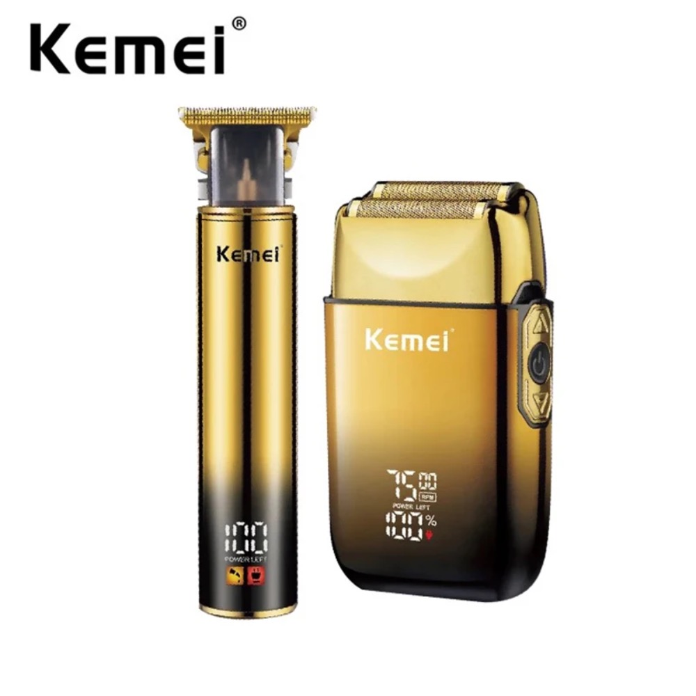 Kemei-男性用のプロ用電気シェーバーあごひげクリッパー - Men'S Grooming Products のレビューと価格