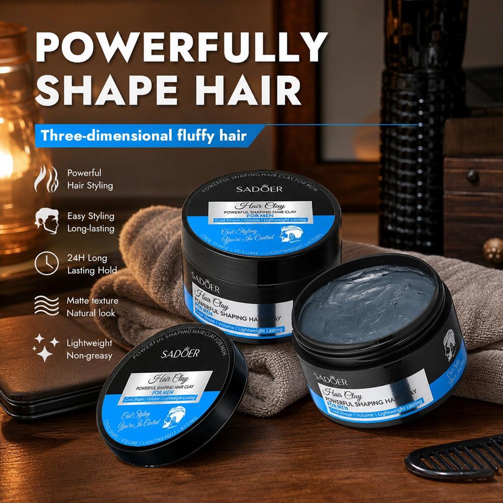 マットヘアスタイリングクレイ強力ホールド非脂っこいヘアワック - Grooming Men'S Hair のレビューと価格