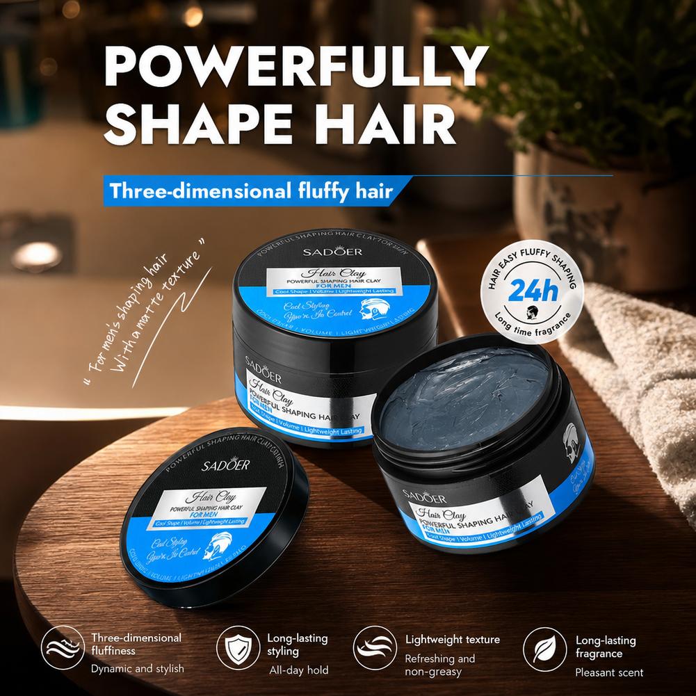 マットヘアスタイリングクレイ強力ホールド非脂っこいヘアワック - Grooming Men'S Hair のレビューと価格