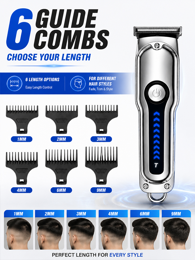 メンズヘアクリッパー T字型ブレード コードレストリマー 6 - Grooming Men'S Hair のレビューと価格