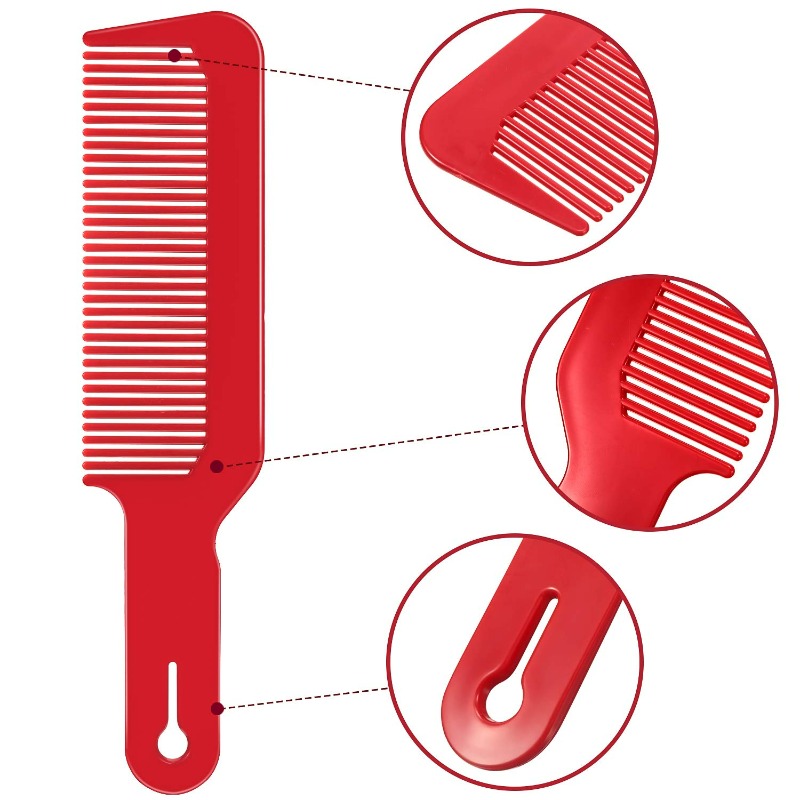 プロ用バーバーコーム、幅広歯デザイン、軽量スタイリングツール - Men'S Grooming Brush のレビューと価格
