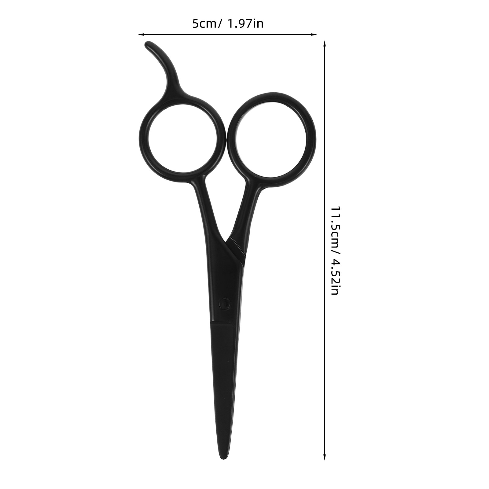 2 個ステンレス鋼ひげはさみ男性用黒人間工学に基づいたグルー - Men'S Grooming Eyebrow Trimming のレビューと価格