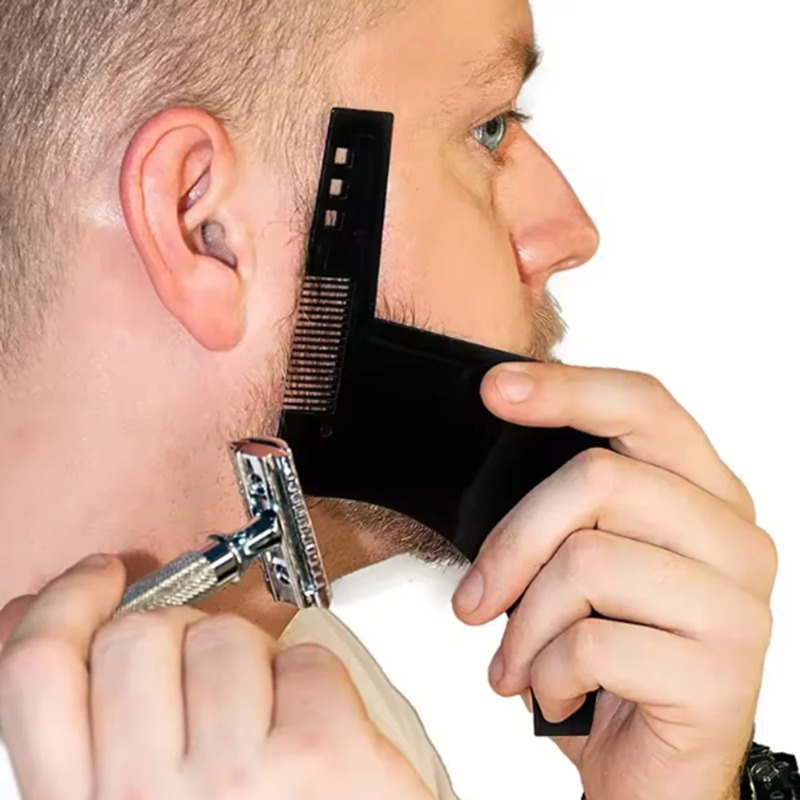 1個入り メンズ髭整形テンプレートコーム 軽量で柔軟なオール - Men'S Grooming Products のレビューと価格