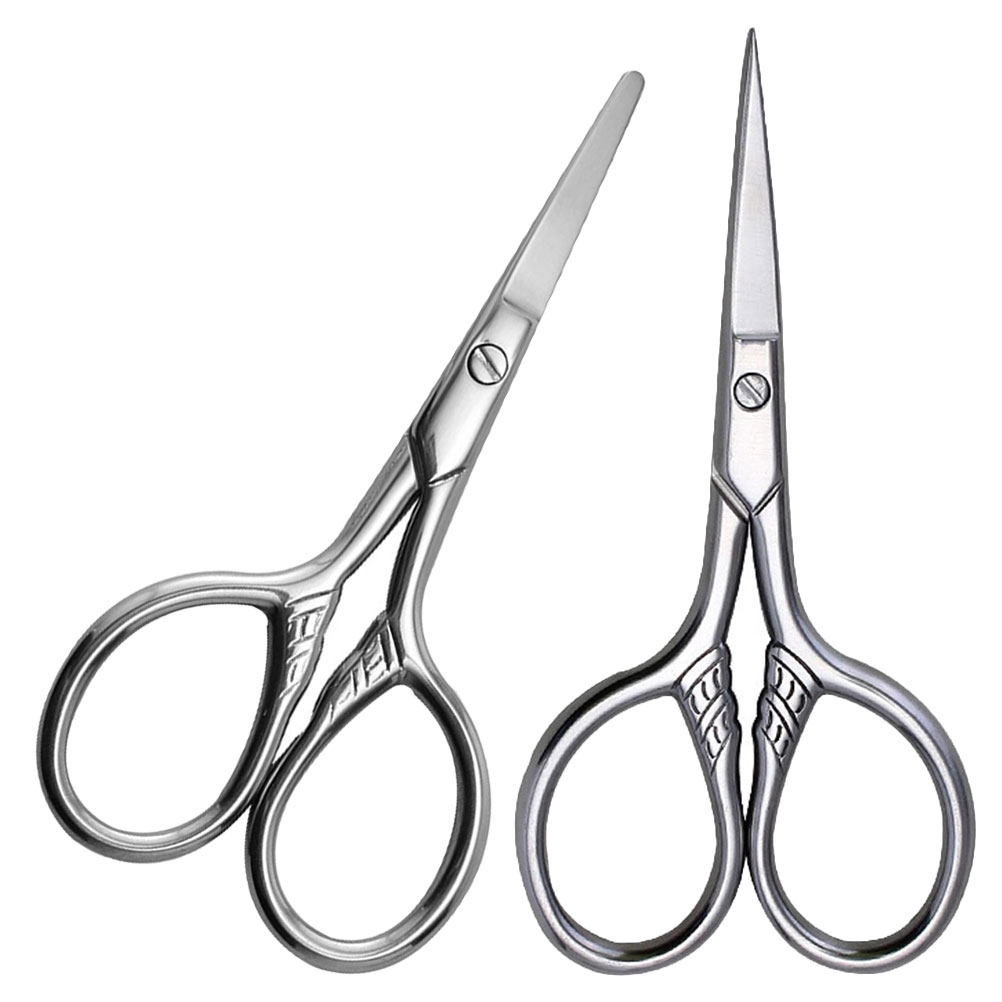 2個入り小型眉毛はさみ ステンレス製 人間工学に基づいたグル - Men'S Grooming Eyebrow Trimming のレビューと価格