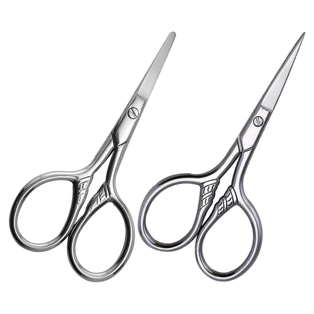 2個入り小型眉毛はさみ ステンレス製 人間工学に基づいたグル - Men'S Grooming Eyebrow Trimming のレビューと価格