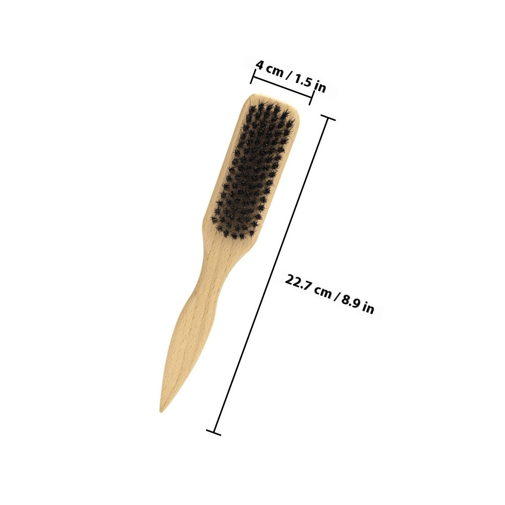 柔らかい毛の小さなひげブラシ。木製のハンドル。男性用。口ひげ - Men'S Grooming Brush のレビューと価格