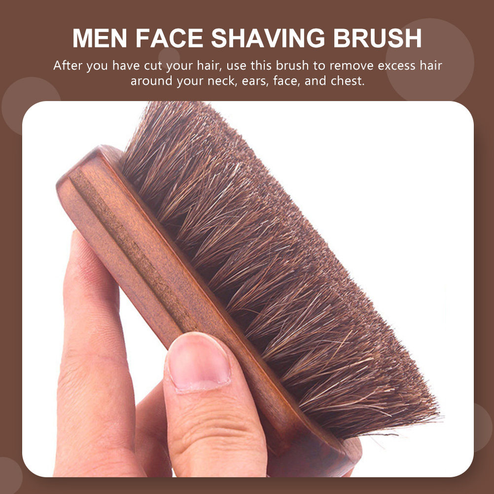 男性用多機能ひげブラシ。高級な馬毛を使用した、顔、首、耳の毛 - Men'S Grooming Brush のレビューと価格