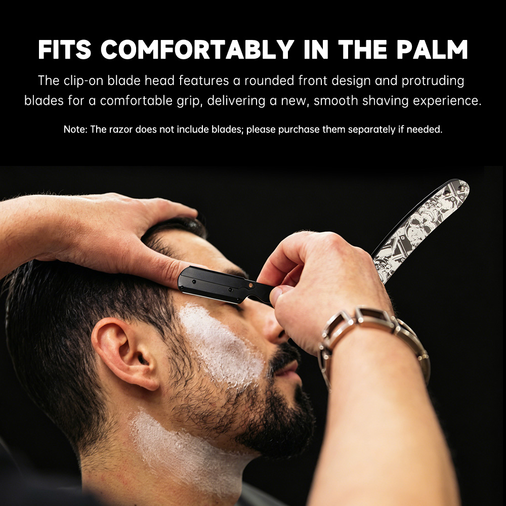 ヴィンテージスカルアートプリントハンドル付き昔ながらのカミソ - Men'S Grooming Eyebrow Trimming のレビューと価格