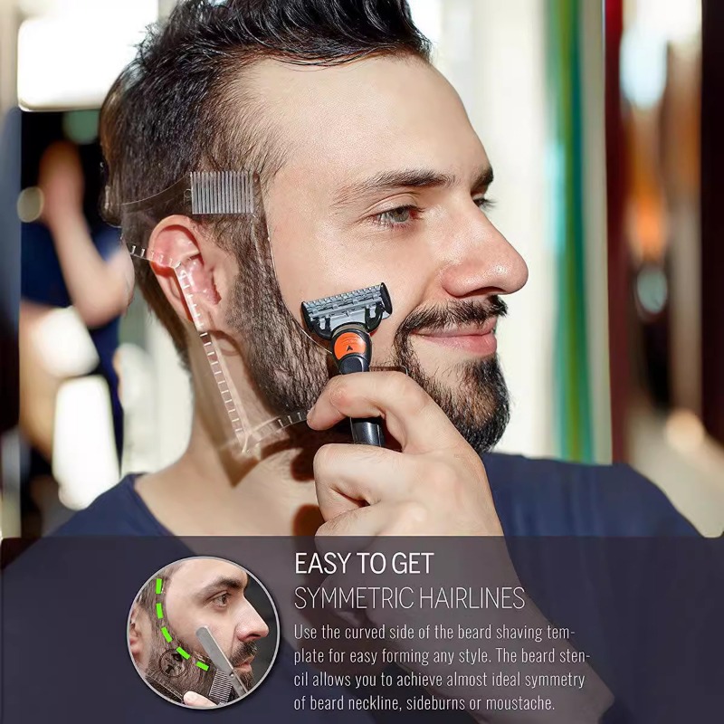 髭整形ツール 口ひげスタイリングテンプレート No.6 顔の - Men'S Grooming Guide のレビューと価格