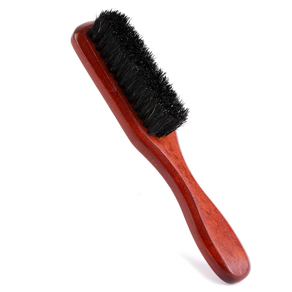プロ用ヘアスタイリングひげブラシ木製ハンドル毛ブラシセット男 - Men'S Grooming Brush のレビューと価格