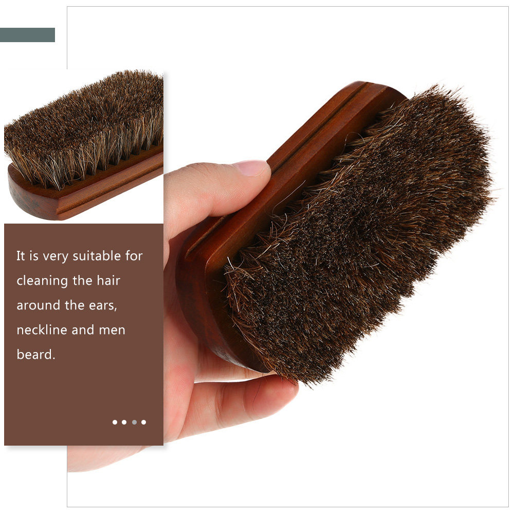 男性用ひげブラシ。丈夫な馬毛のブラシと木製のハンドル。顔や首 - Men'S Grooming Brush のレビューと価格