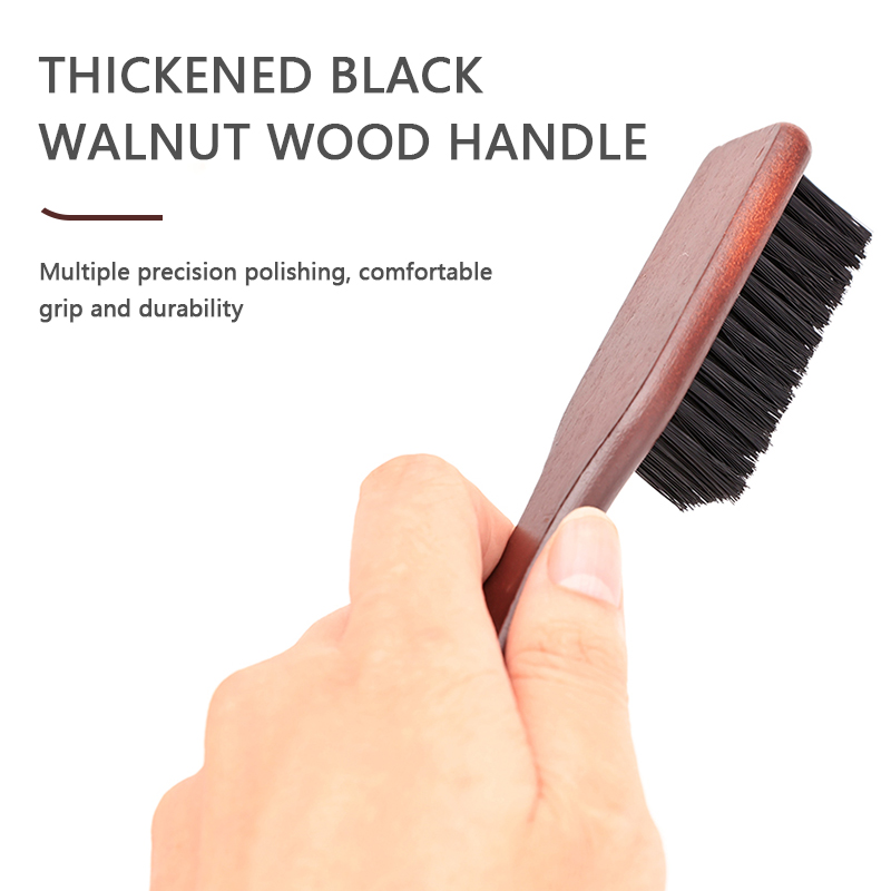 理髪プロフェッショナル木製ハンドル猪毛クリーニングブラシソフ - Grooming Men'S Hair のレビューと価格