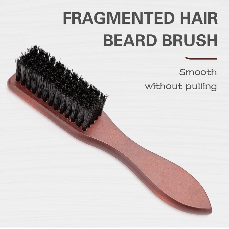 理髪プロフェッショナル木製ハンドル猪毛クリーニングブラシソフ - Grooming Men'S Hair のレビューと価格