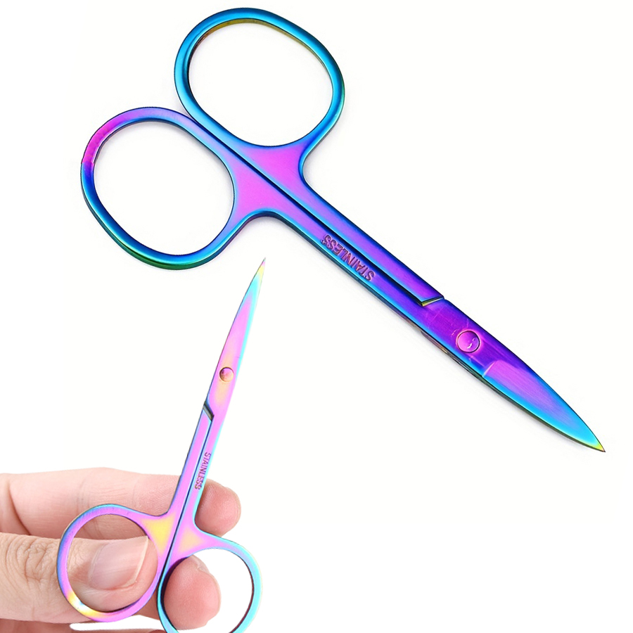 顔の毛用小型グルーミングハサミ 男女兼用 - まつげ、眉毛、 - Men'S Grooming Eyebrow Trimming のレビューと価格