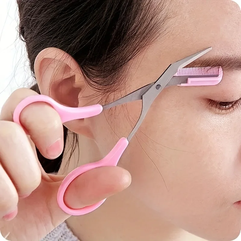 眉毛トリマーはさみコーム付き女性女性男性脱毛グルーミング整形 - Men'S Grooming Eyebrow Shape のレビューと価格