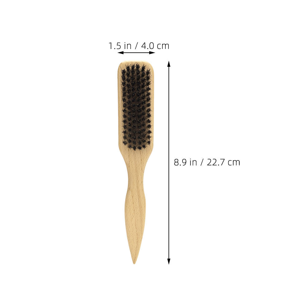 男性用、小型、柔らかい素材のひげブラシ。木製の口ひげ用、携帯 - Men'S Grooming Brush のレビューと価格