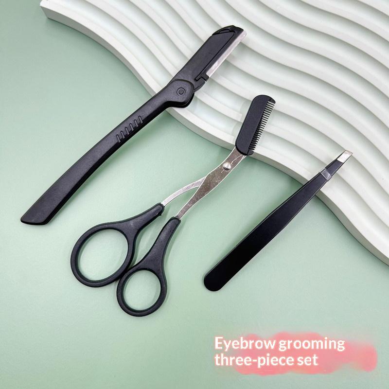 眉毛グルーミングキット ステンレス製3点セット 女性と男性向 - Men'S Grooming Eyebrow Shape のレビューと価格