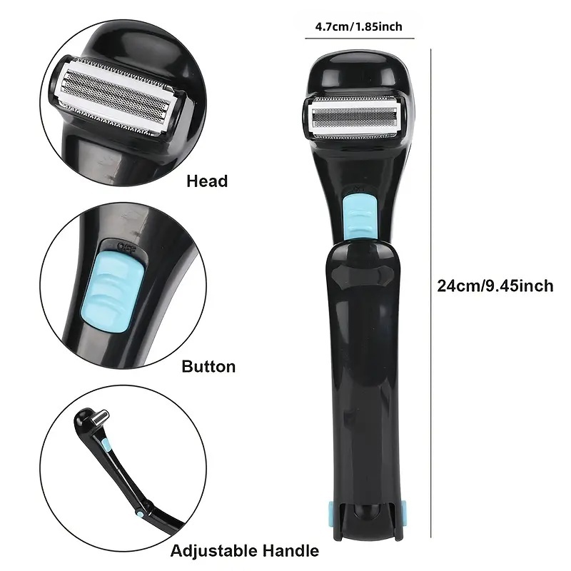充電式電動背中シェーバー男性用体毛トリマーポータブルグルーミ - Men'S Grooming Hair And Body Wash のレビューと価格
