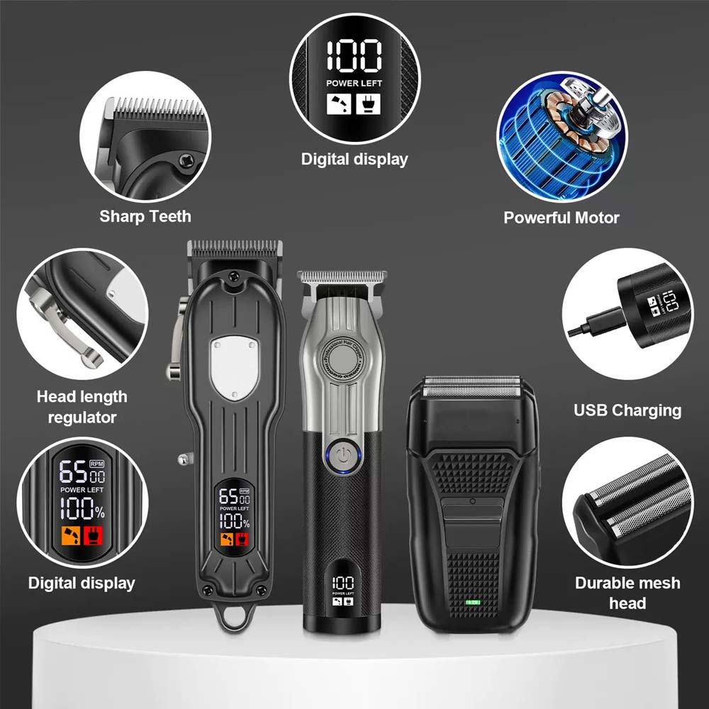 男性用プロフェッショナルバリカンセット - コードレストリマ - Men'S Grooming Brush のレビューと価格