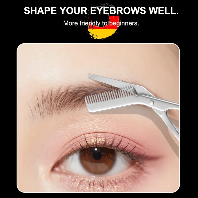 ステンレス鋼の眉毛トリミングはさみ、コーム付き、男性と女性の - Men'S Grooming Eyebrow Trimming のレビューと価格