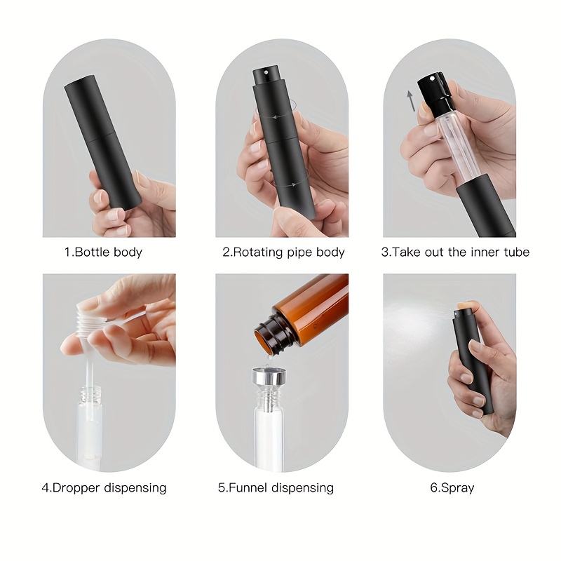 3 旅行用 10ml 香水スプレーボトルセット、詰め替え可能 - Cologne Spray Bottle のレビューと価格